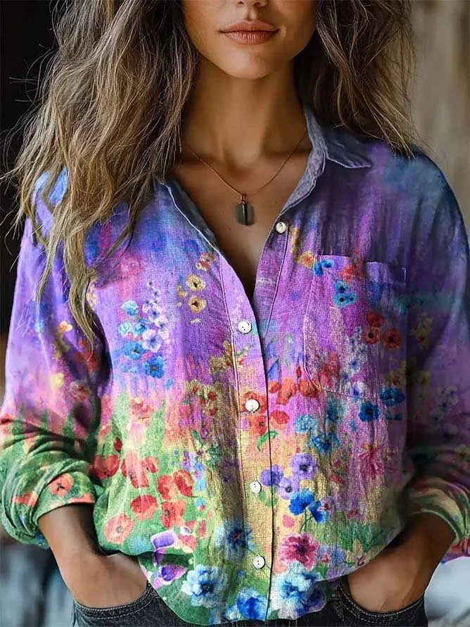 Lottie | Women's Vintage Floral Shirt