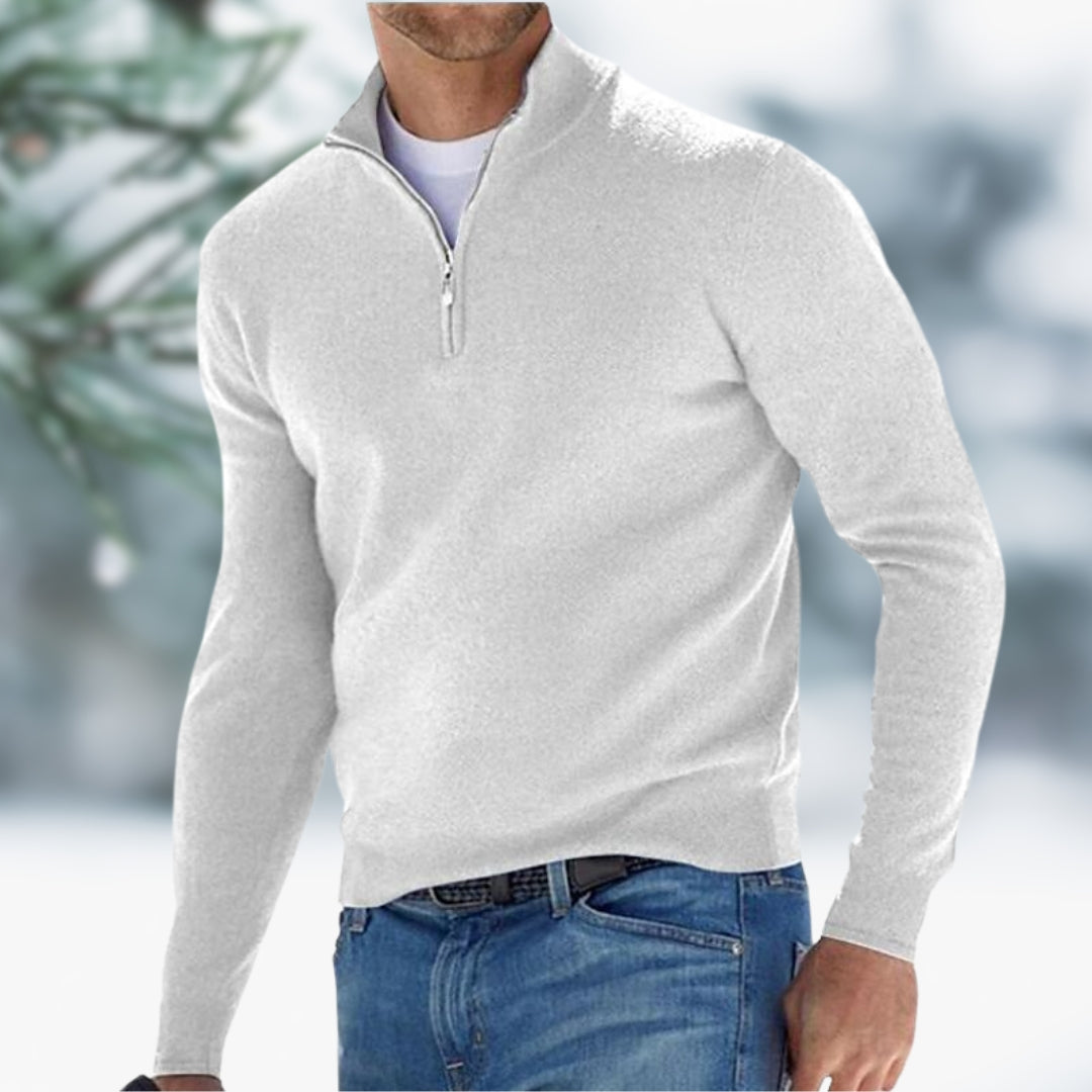 Edward | Sweater with Stylish Zipper