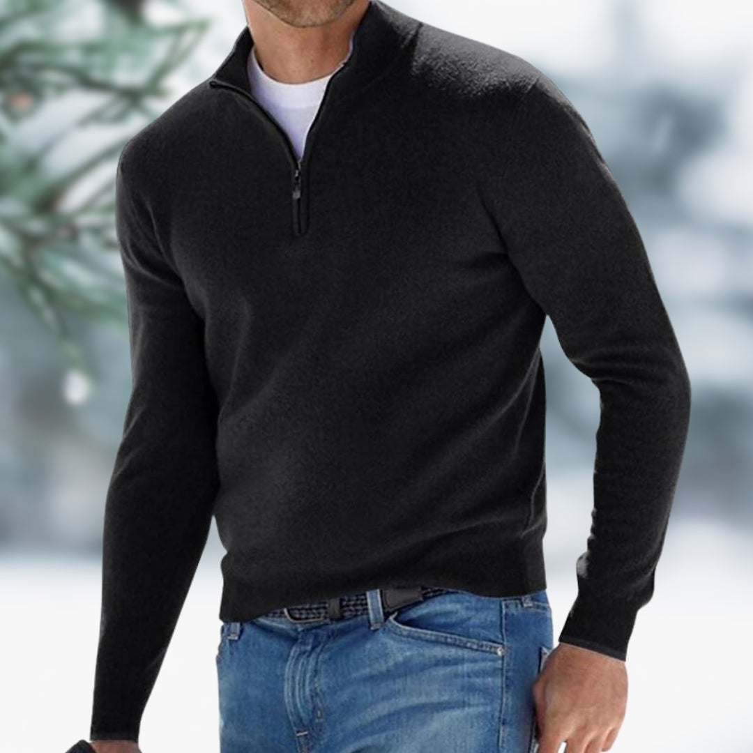 Edward | Sweater with Stylish Zipper