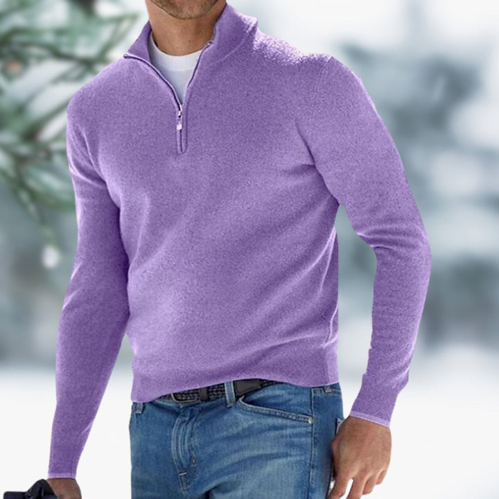 Edward | Sweater with Stylish Zipper