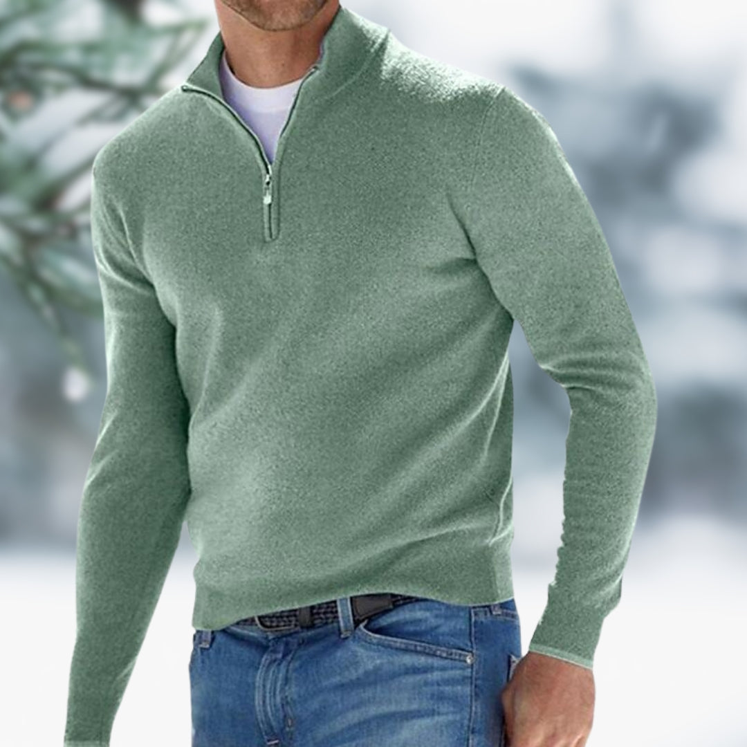 Edward | Sweater with Stylish Zipper