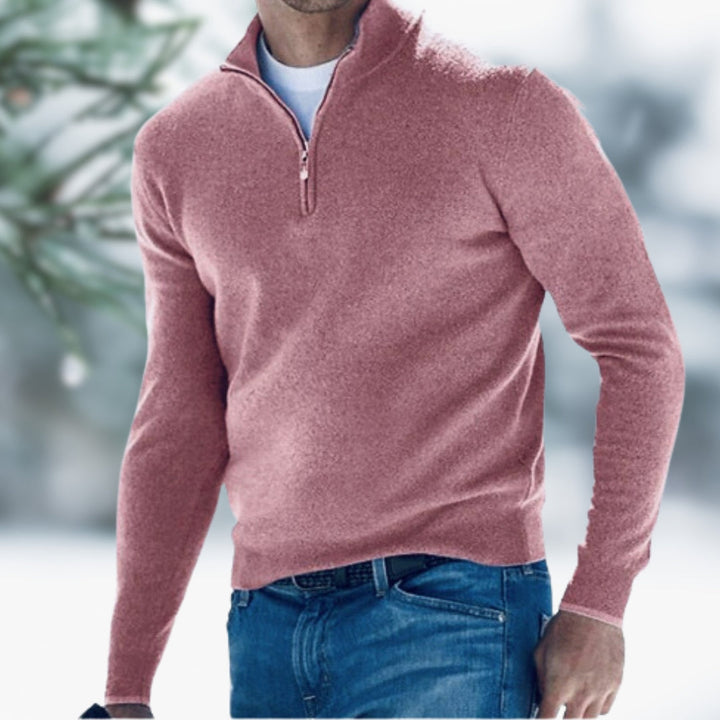 Edward | Sweater with Stylish Zipper