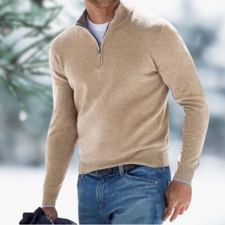 Edward | Sweater with Stylish Zipper