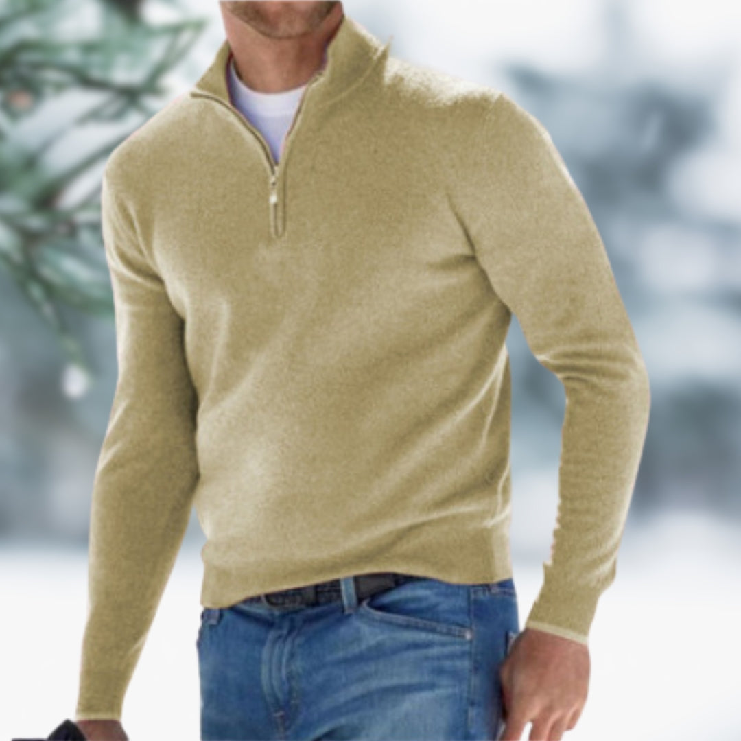 Edward | Sweater with Stylish Zipper