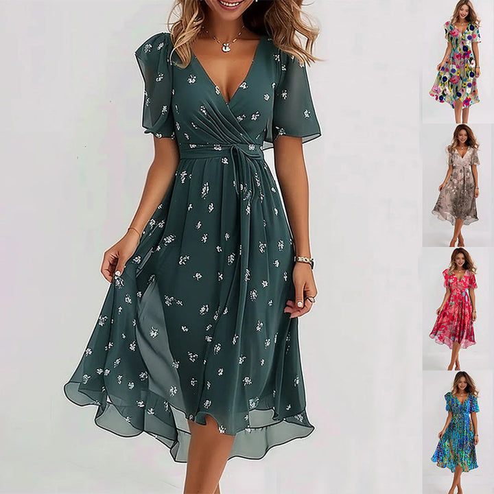 Rosie | Elegant Short Sleeve Dress