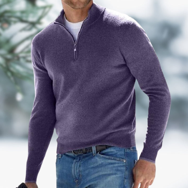 Edward | Sweater with Stylish Zipper