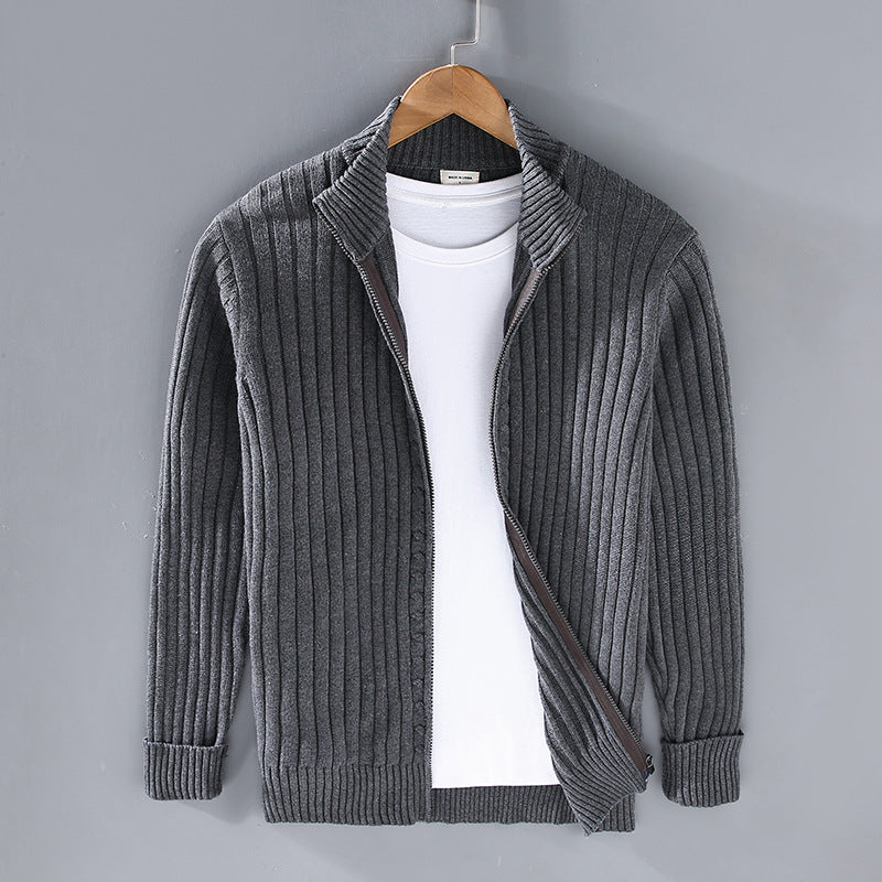 Kent | Zip-Up Ribbed Sweater