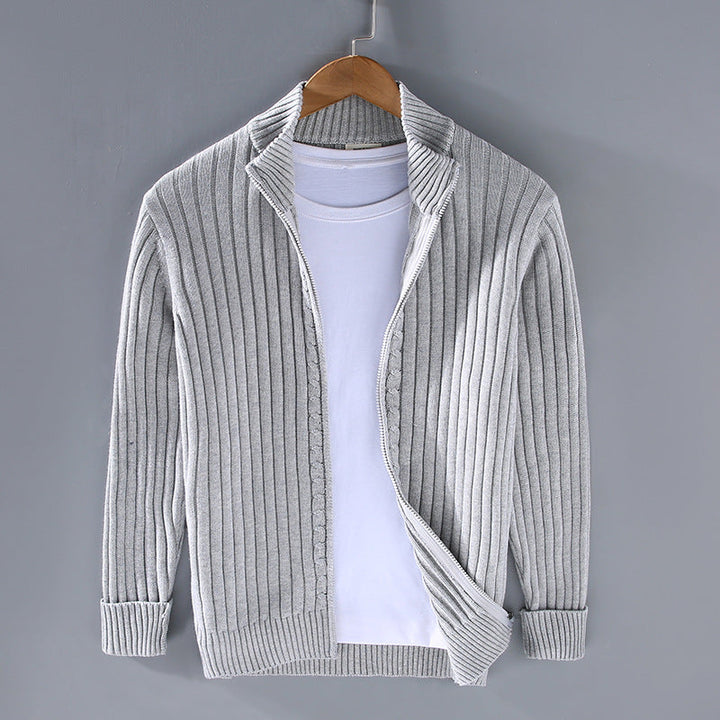 Kent | Zip-Up Ribbed Sweater