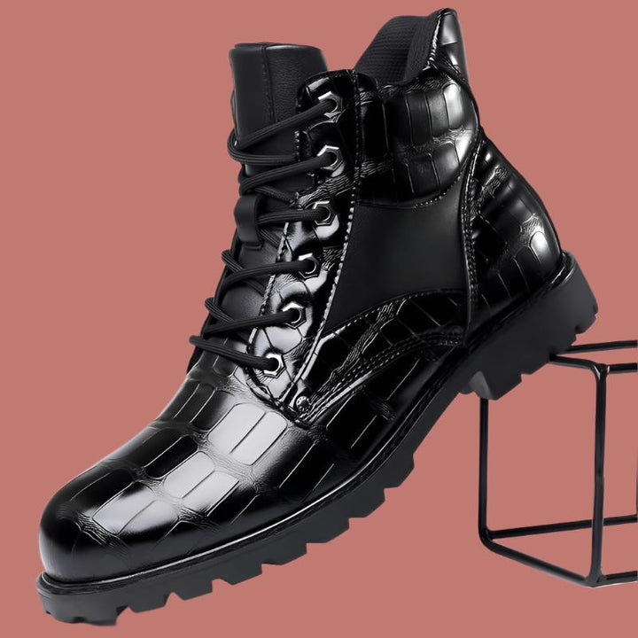 Rendal | Leather Croco Boots