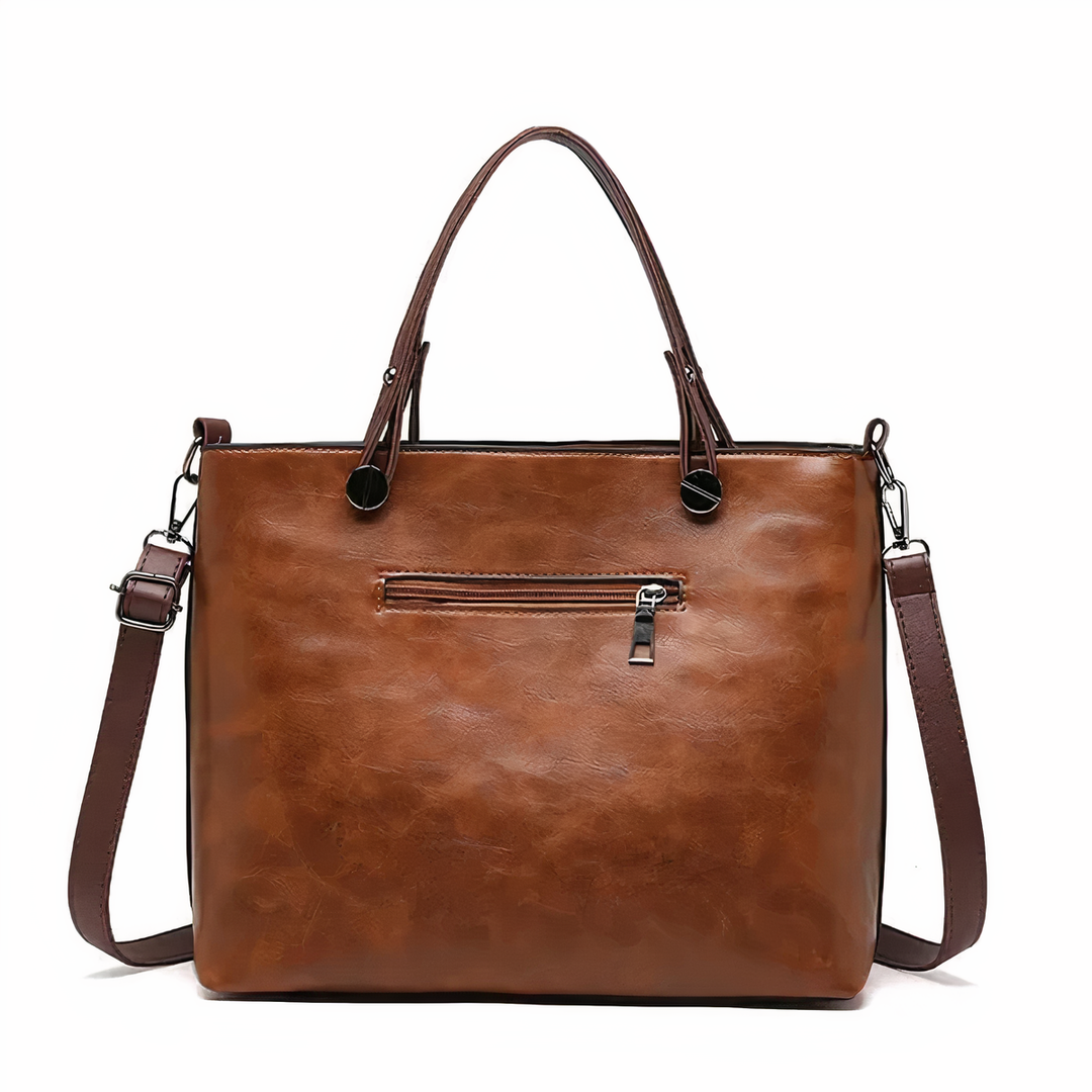 Sasha | Vintage style leather shoulder bag