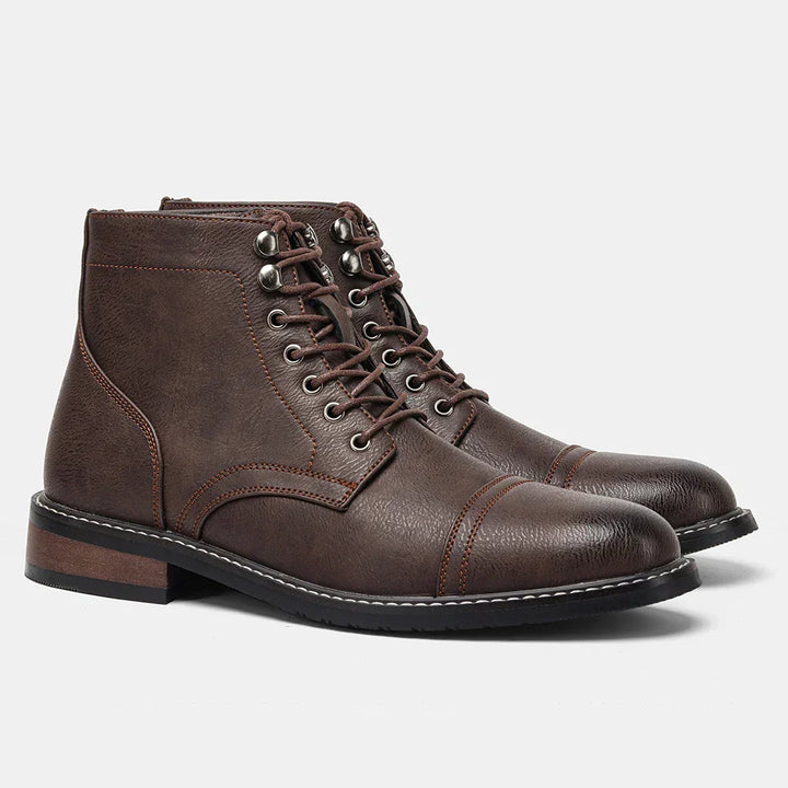 Brody | Vintage derby boots with toe