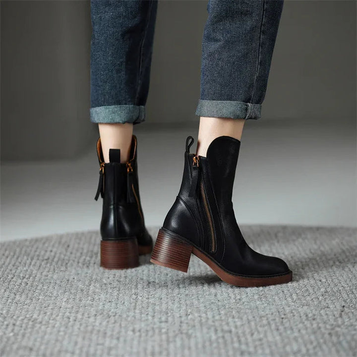 Jane | Leather ankle boots