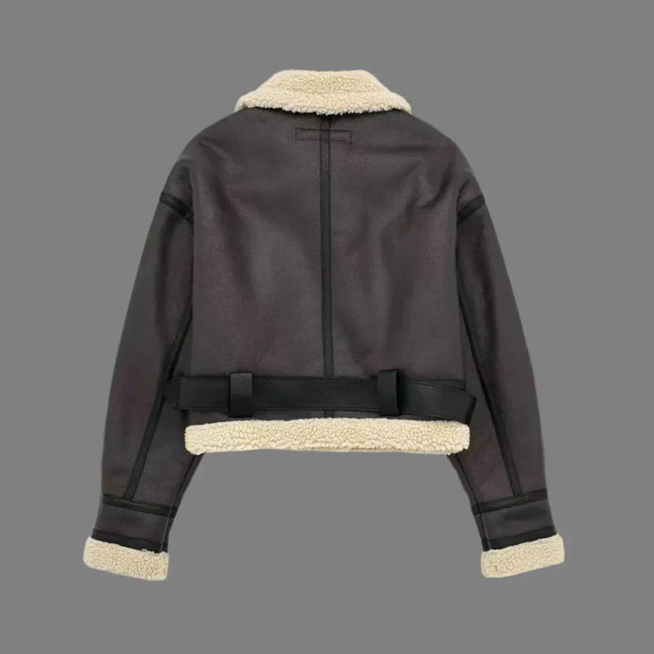 Drew | Fashionable leather jacket for women