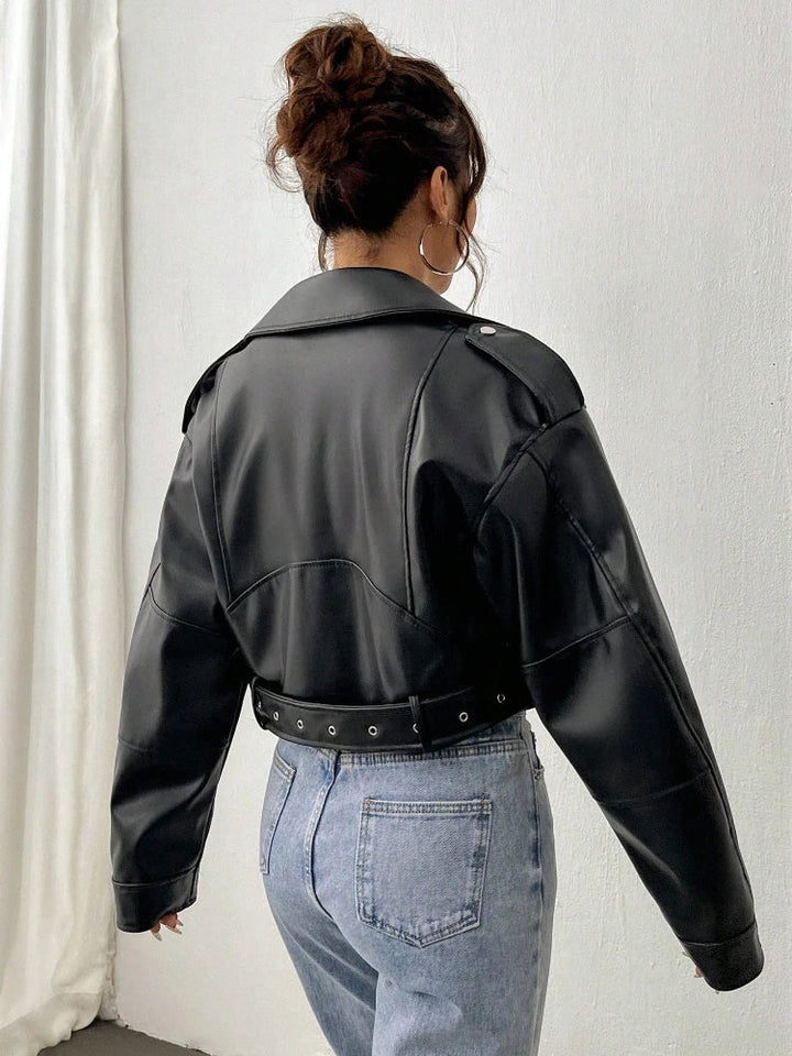 Nadia | elegant and powerful leather jacket