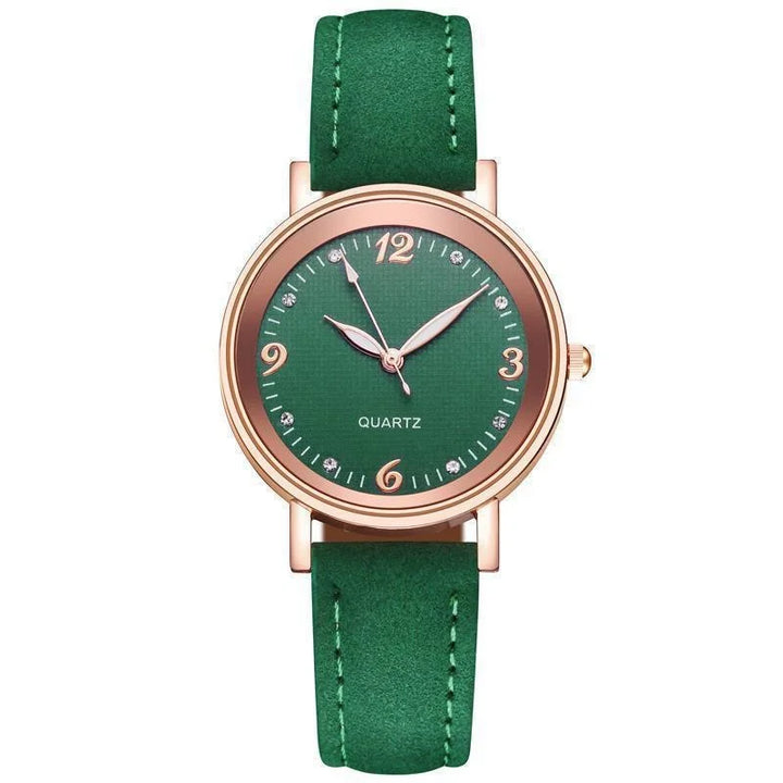 Classic leather band watch