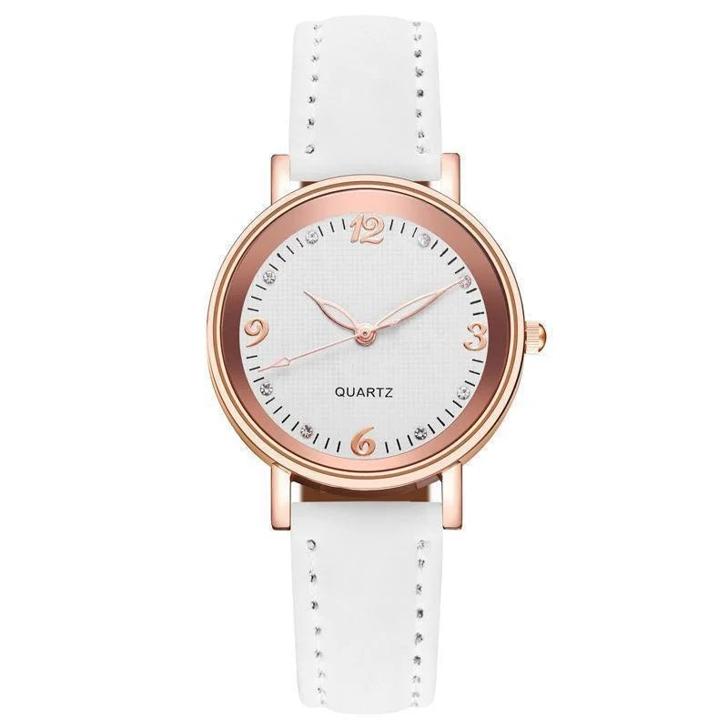Classic leather band watch