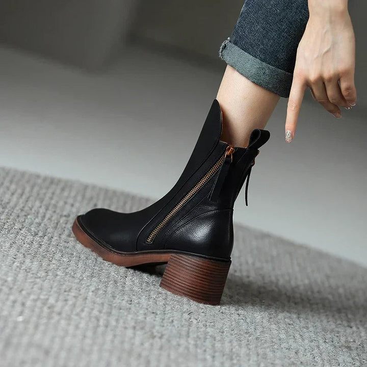 Jane | Leather ankle boots