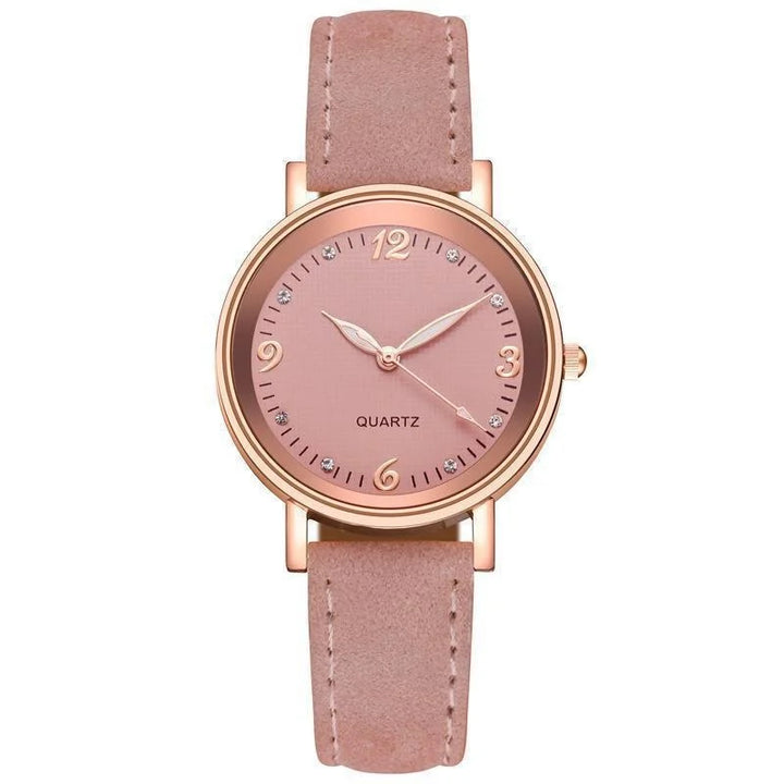 Classic leather band watch
