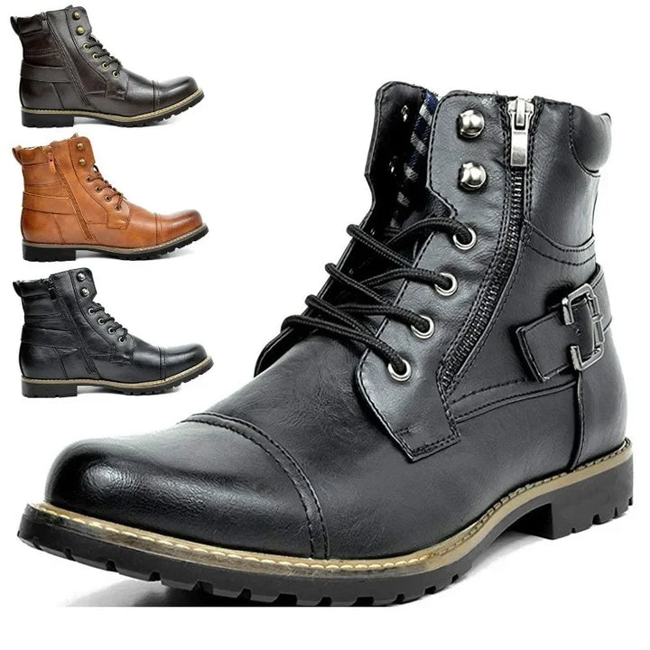 Adrian | Leather lace-up boots