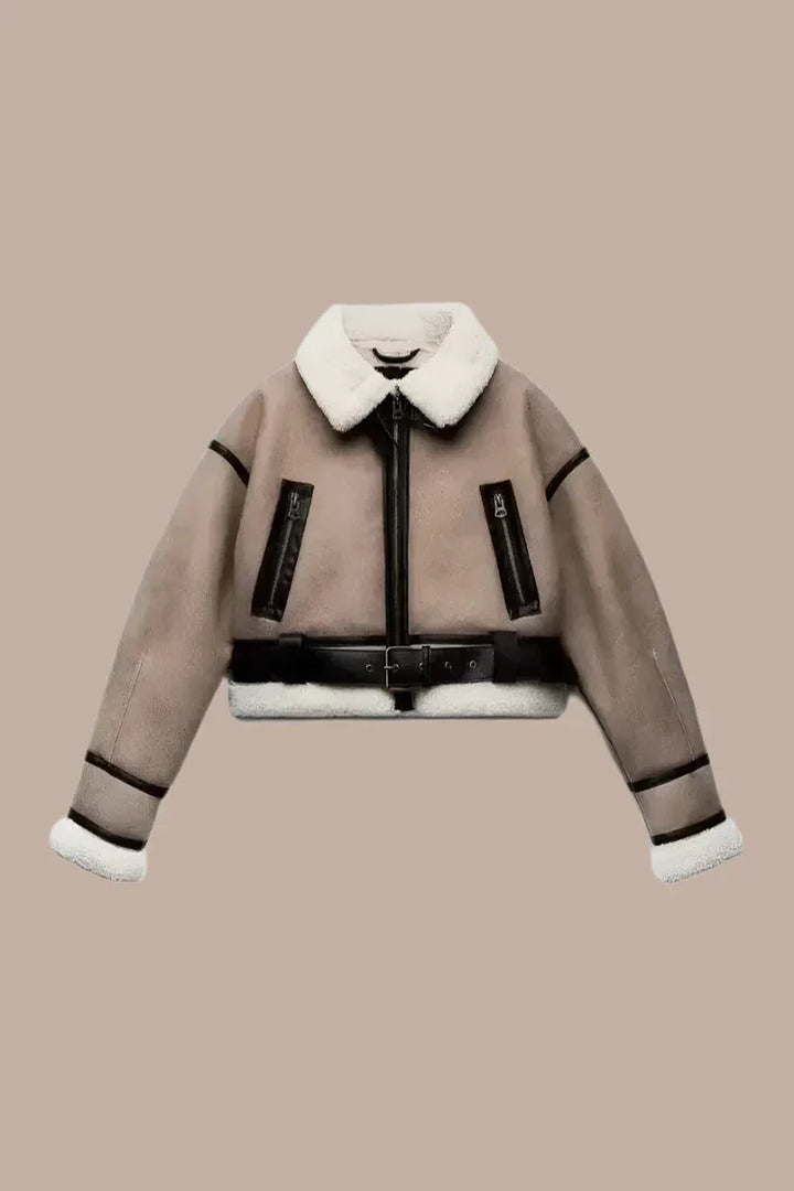 Clay | Fashionable leather jacket for women