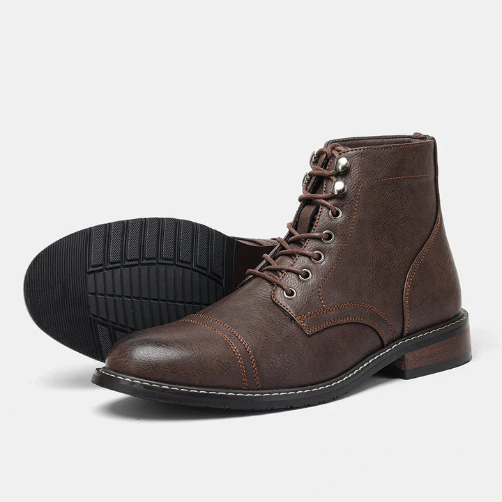 Brody | Vintage derby boots with toe