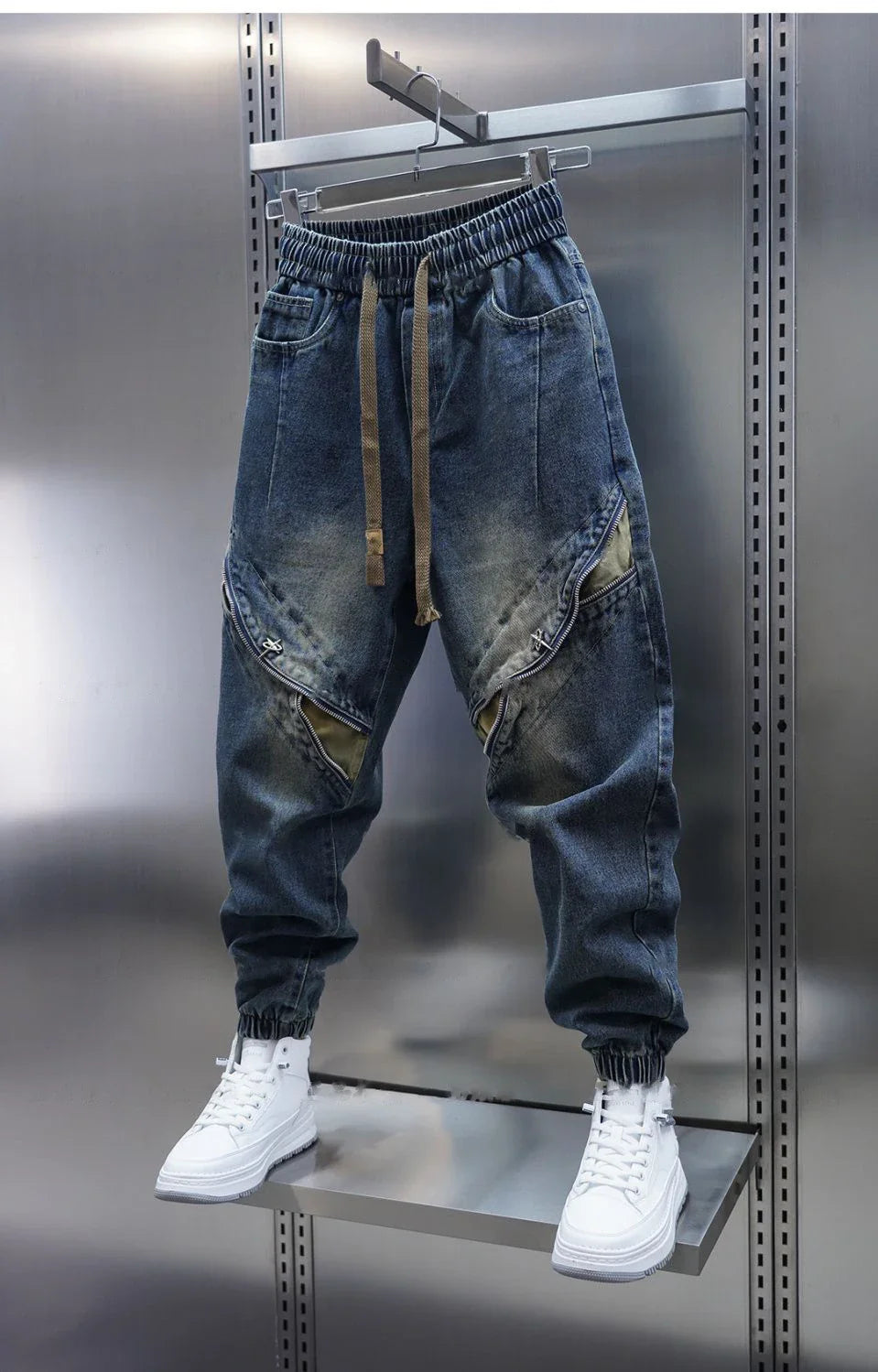 Cody | Baggy Denim Pants with Belt