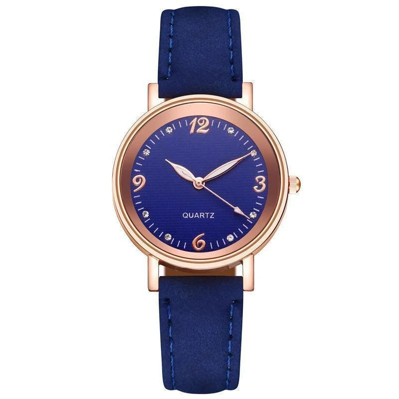 Classic leather band watch