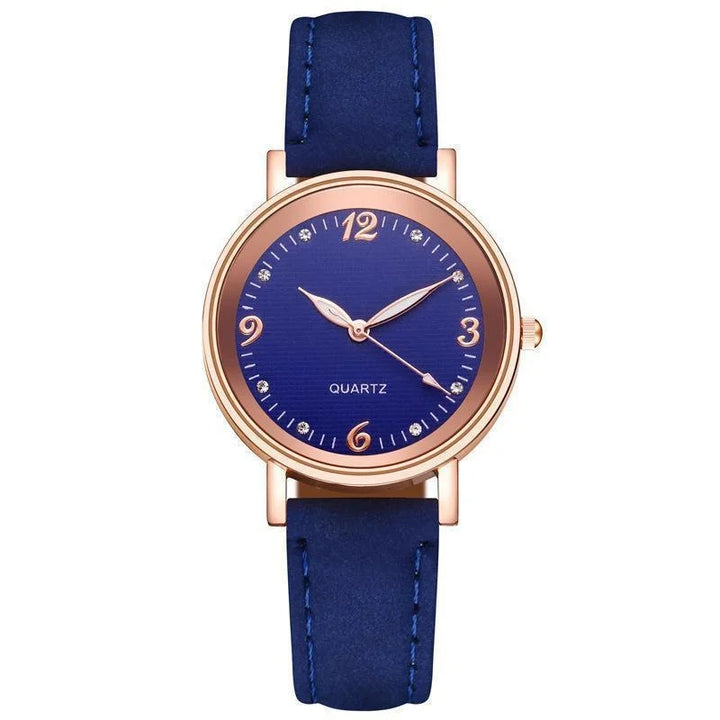 Classic leather band watch