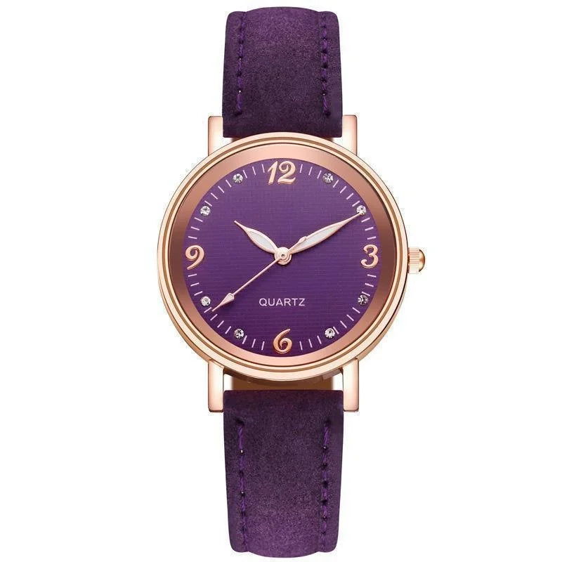 Classic leather band watch