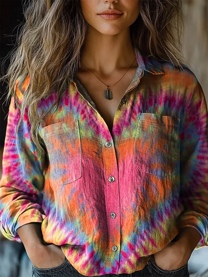 Cecile | Women's Colourful Long Sleeve Shirt