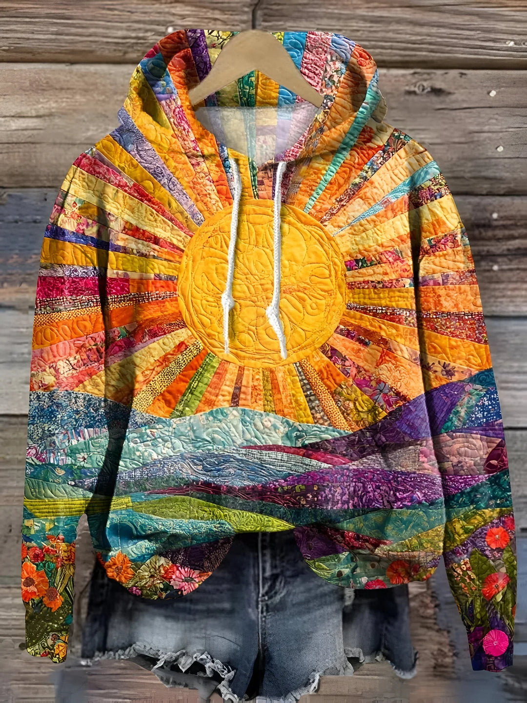 Sara | Colorful Sunrise Hoodie