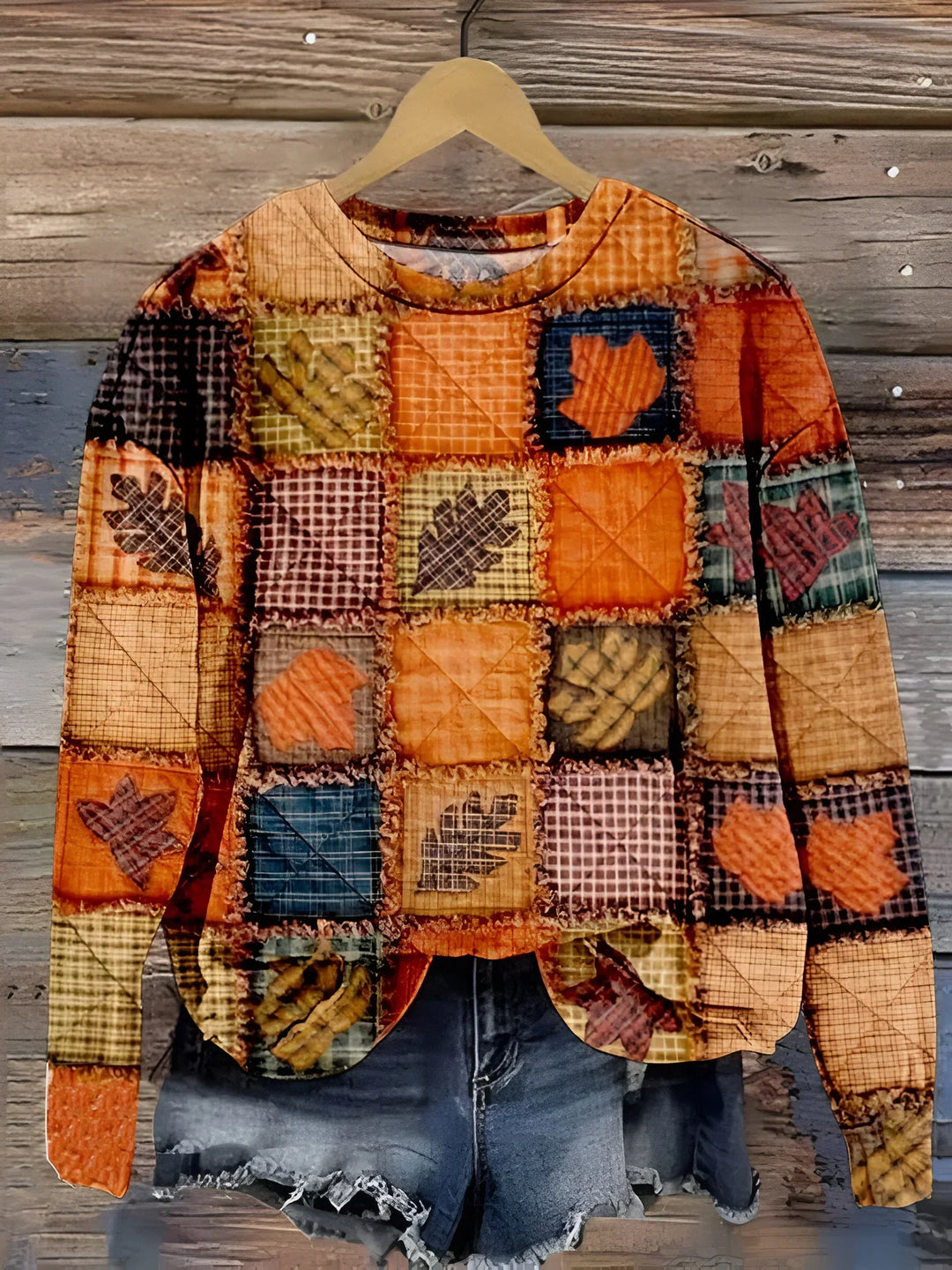 Taylor | Soft patchwork sweater